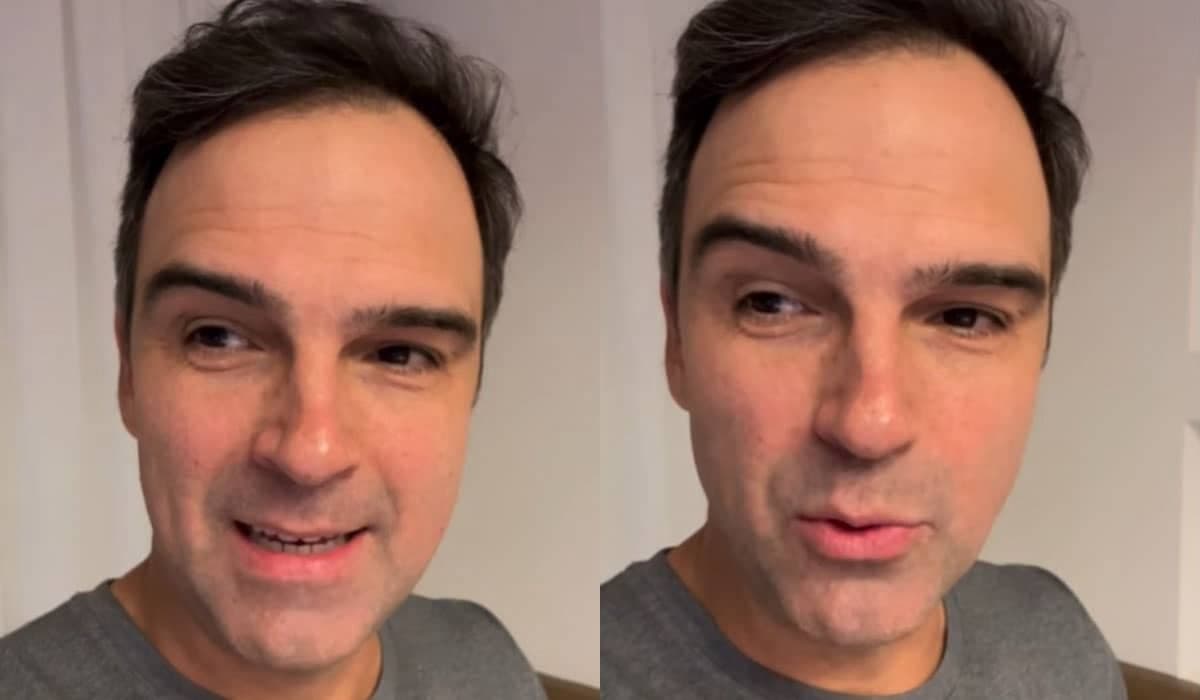 Tadeu Schmidt apresenta o BBB 24. Foto: Reprodução/Instagram