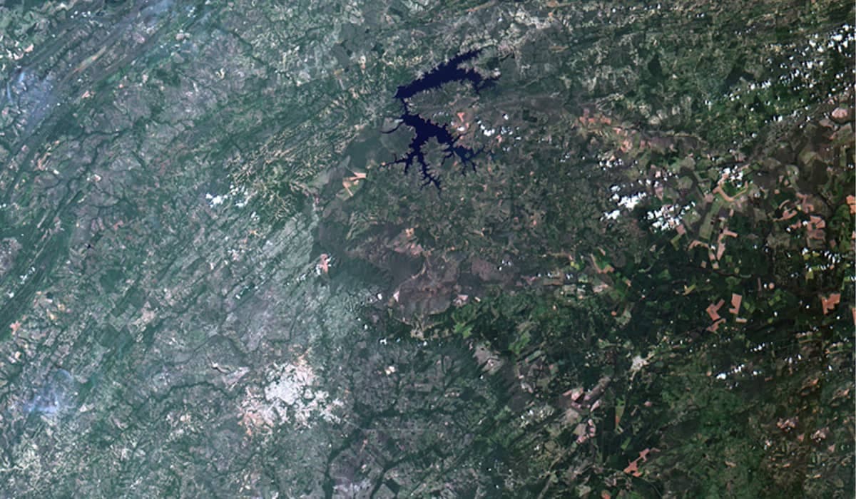 Imagens obtidas pelo CBERS são chave para estudar mudanças climáticas. Fonte: Divulgação/INPE
