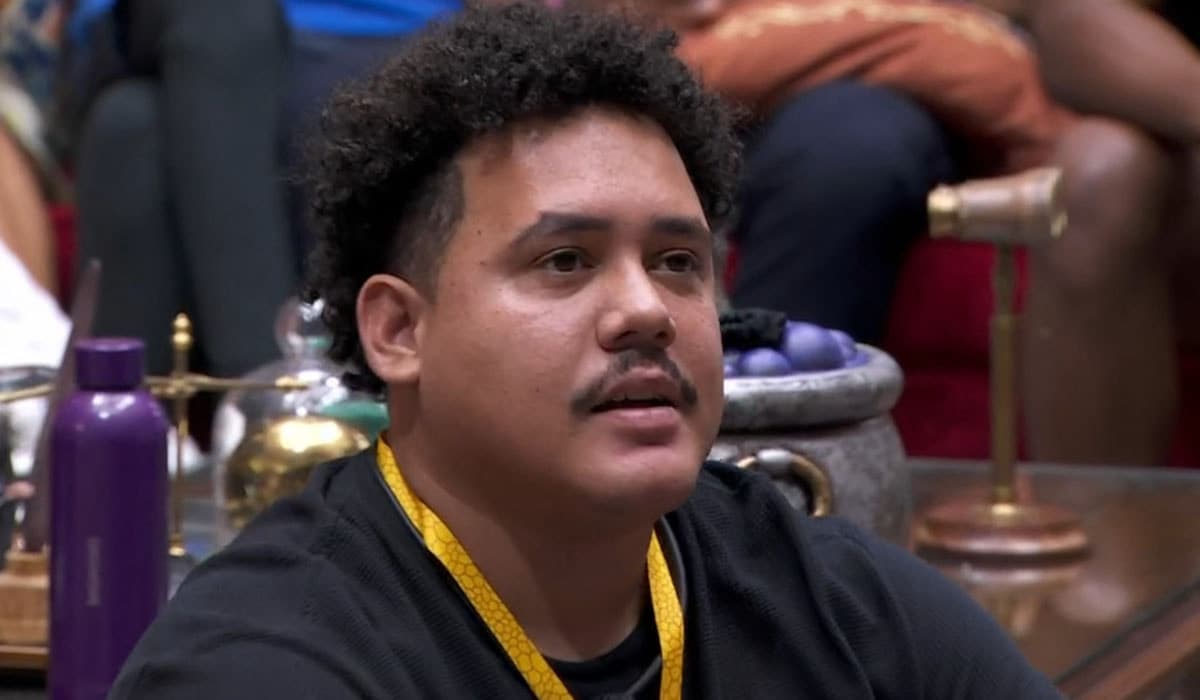 O líder Lucas Henrique indicou Beatriz ao paredão. Foto: Reprodução/Globo