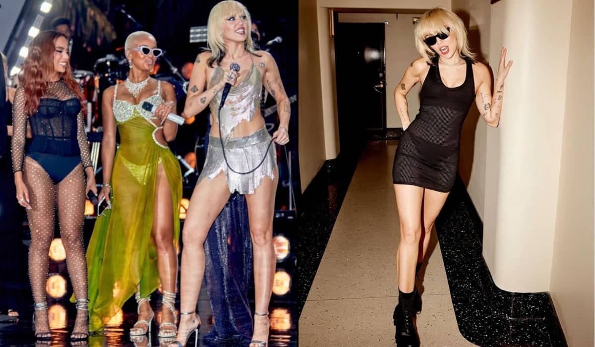Miley Cyrus posta foto com Anitta e Saweetie: 'Meninas Superpoderosas'