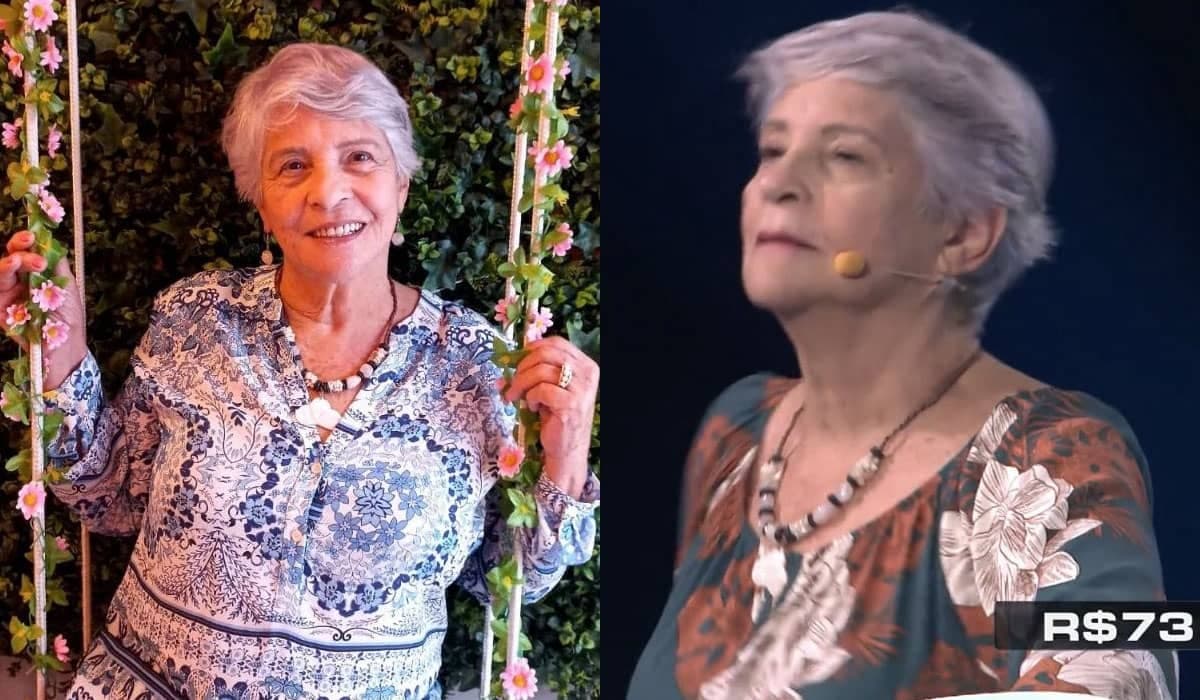 No Domingão, vovó Janete tira sarro de Huck: 'não é tão narigudo'