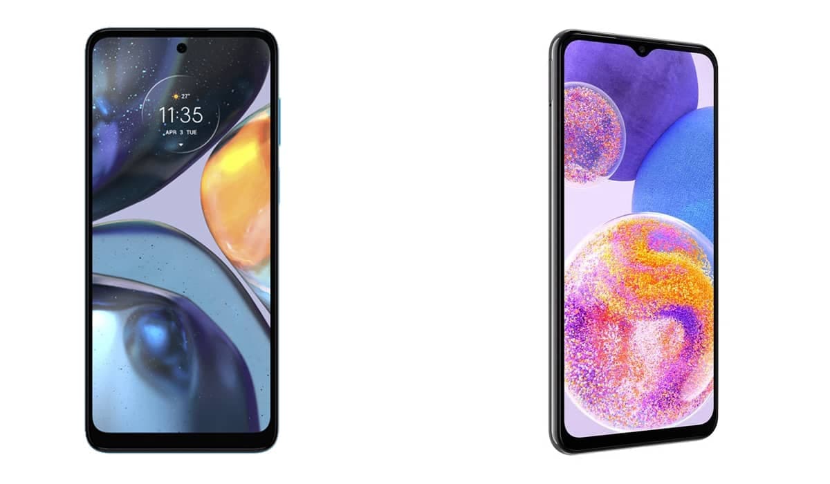 Samsung Galaxy A23 e Moto G22, uma disputa acirrada?