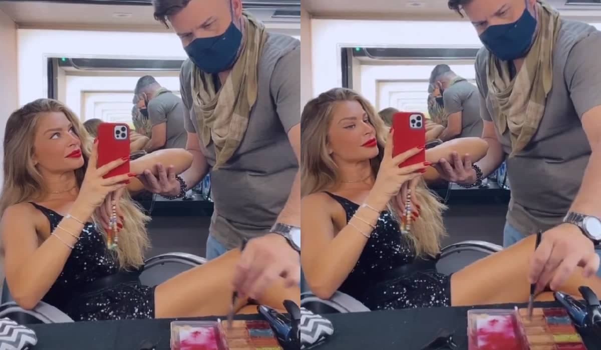 Grazi Massafera cobre tatuagem para ser Débora em Travessia