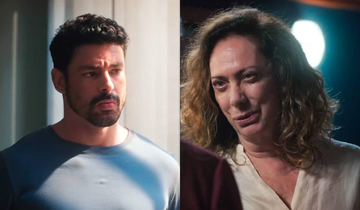 Caio concorda em dar uma mesada para Agatha em Terra e Paixão