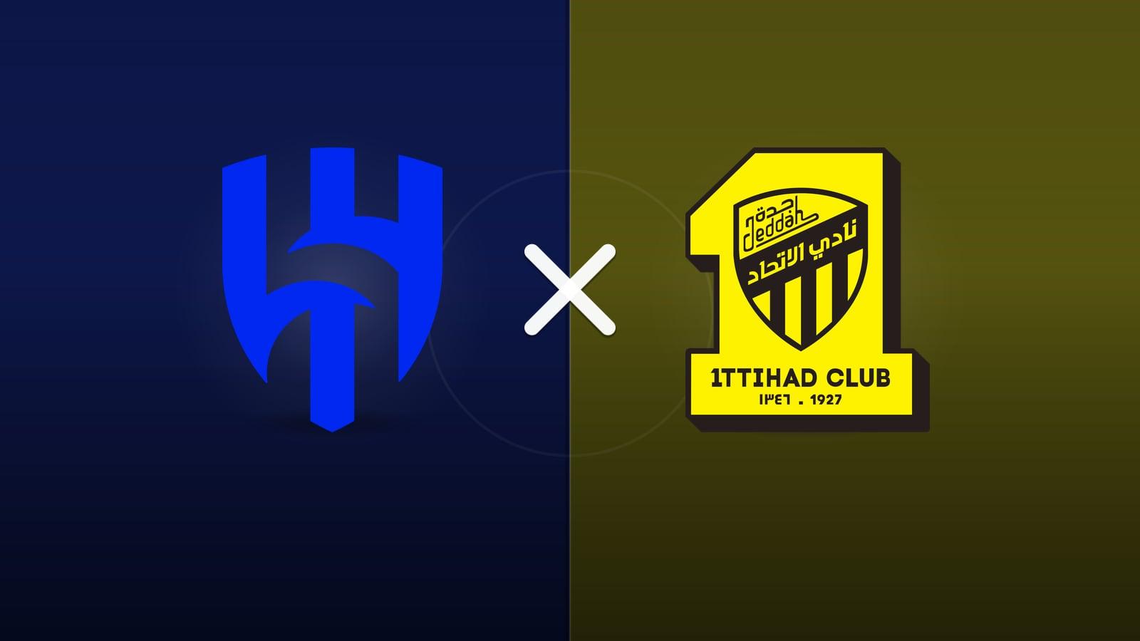 Al-Hilal Saudi FC x Al-Ittihad FC jogam hoje às 15h00 pela Pro League. Foto: Diário 24 Horas / Montagem