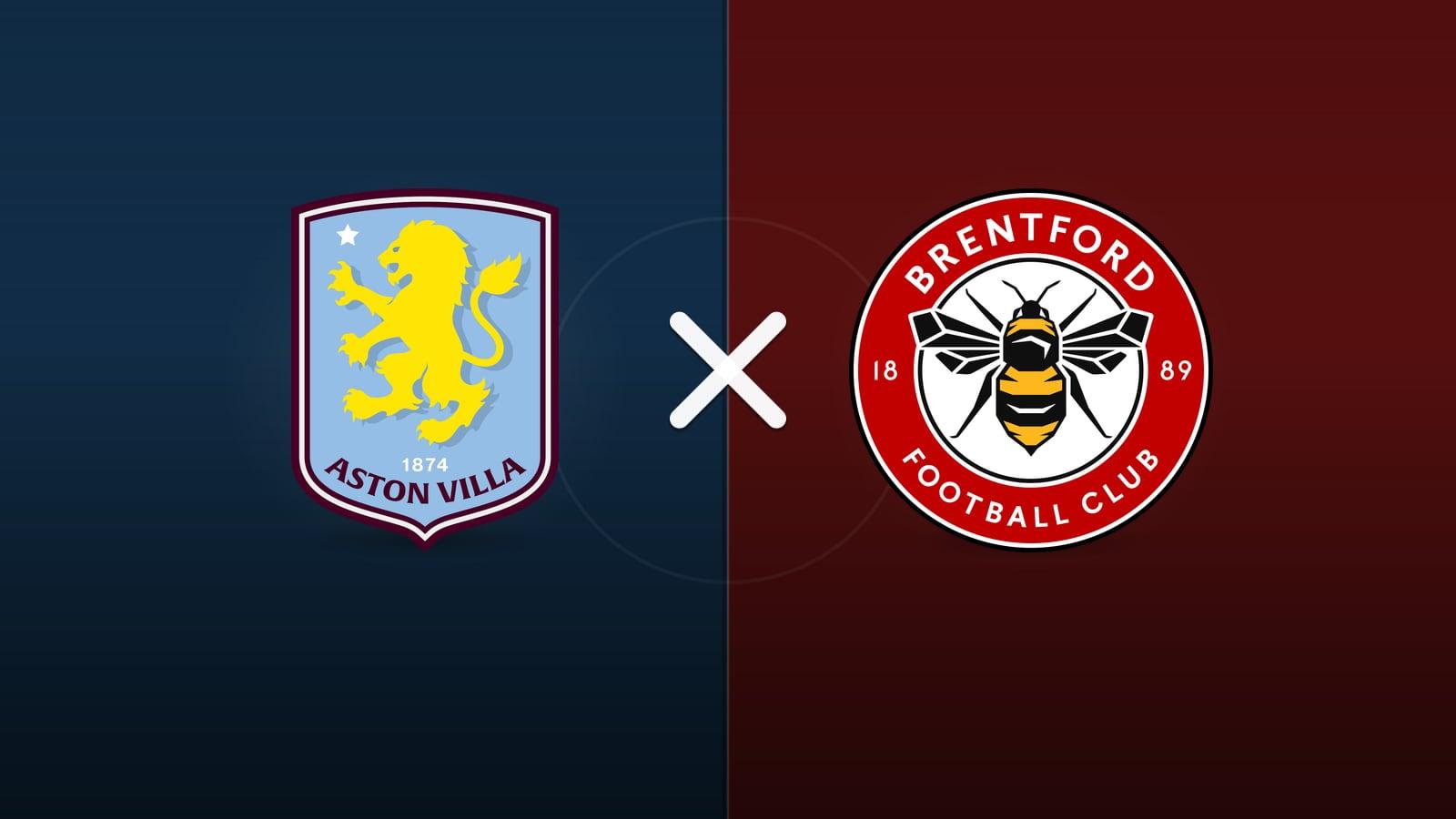 Aston Villa x Brentford jogam hoje às 11h00 pela Premier League. Foto: Diário 24 Horas / Montagem