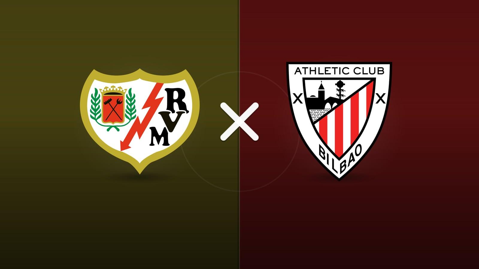 Rayo Vallecano x Athletic Bilbao jogam hoje às 09h00 pela La Liga. Foto: Diário 24 Horas / Montagem