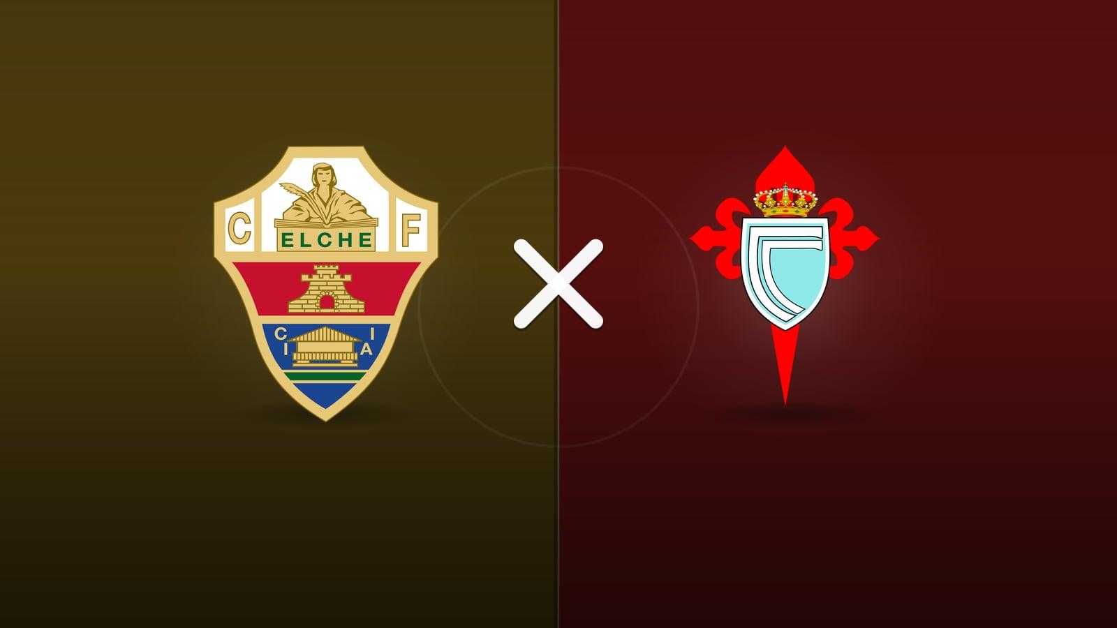 Elche x Celta Vigo jogam hoje às 09h00 pela La Liga. Foto: Diário 24 Horas / Montagem
