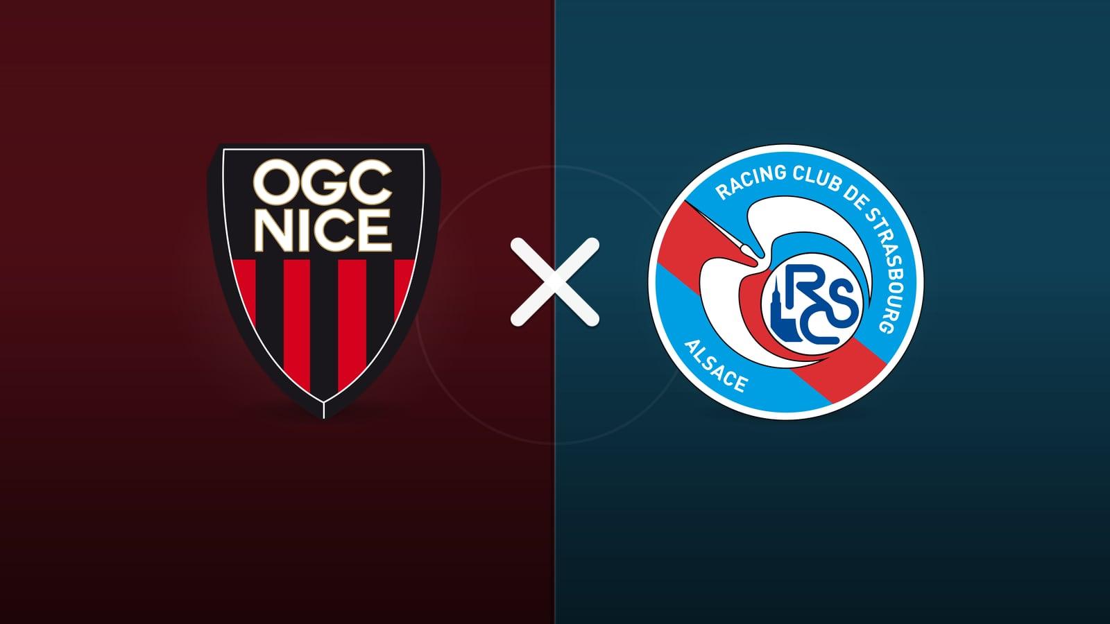 Nice x Strasbourg jogam hoje às 10h00 pela Ligue 1. Foto: Diário 24 Horas / Montagem