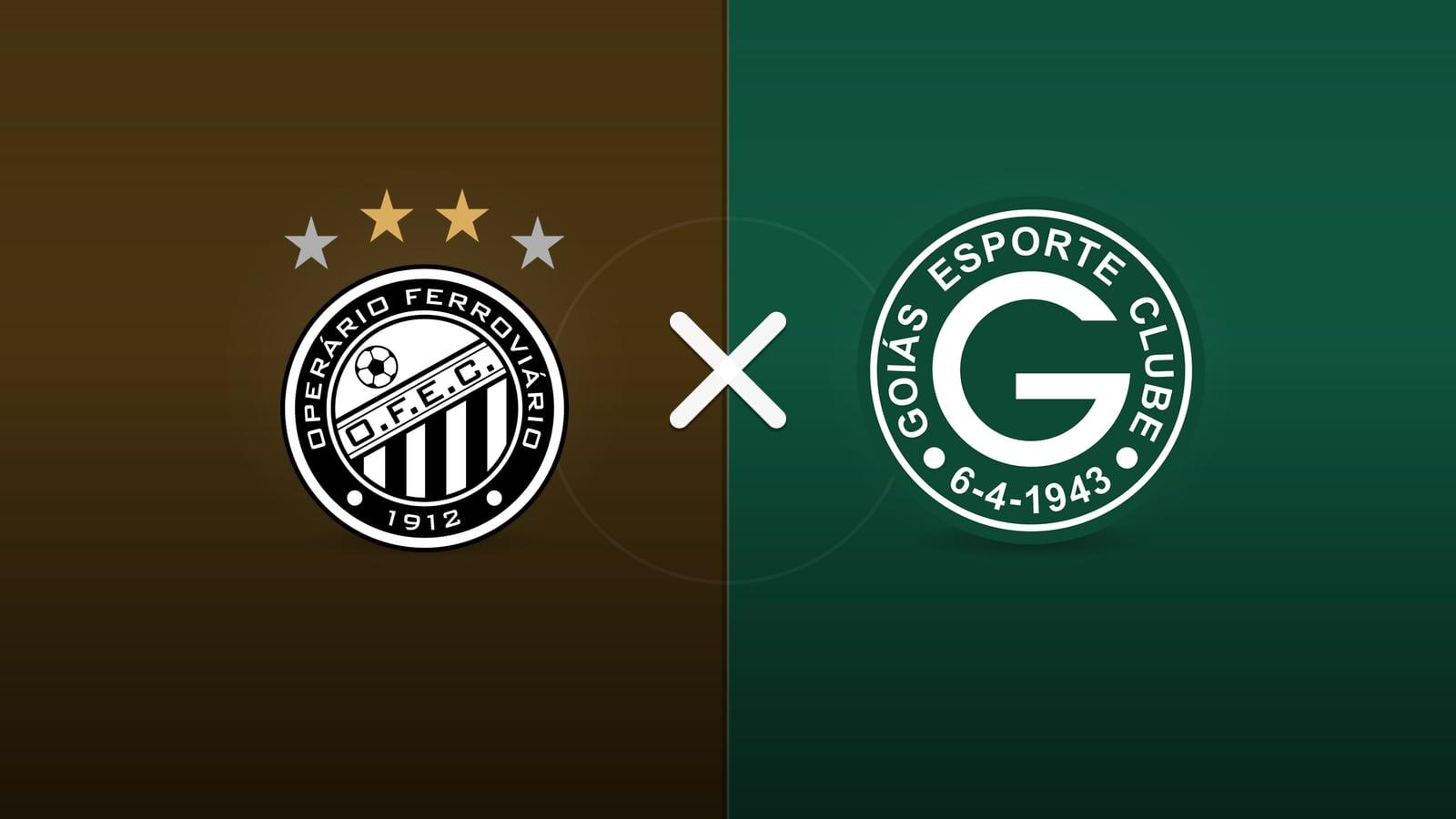 Operario-PR x Goiás jogam hoje às 18h30 pela Serie B. Foto: Diário 24 Horas / Montagem