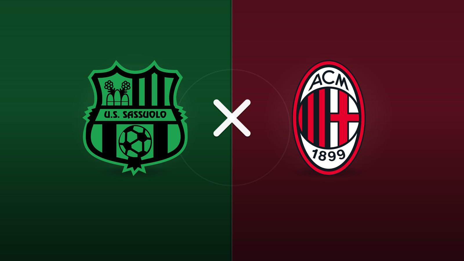 Sassuolo x Milan jogam hoje às 13h00 pela Serie A. Foto: Diário 24 Horas / Montagem