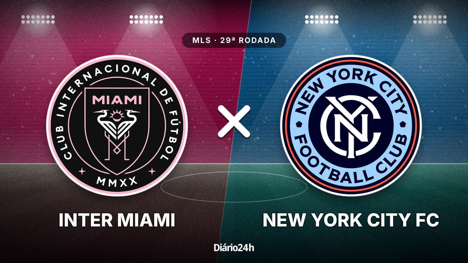 Inter Miami x New York City FC jogam hoje às 20h30 pela Major League Soccer. Foto: Diário 24 Horas / Montagem