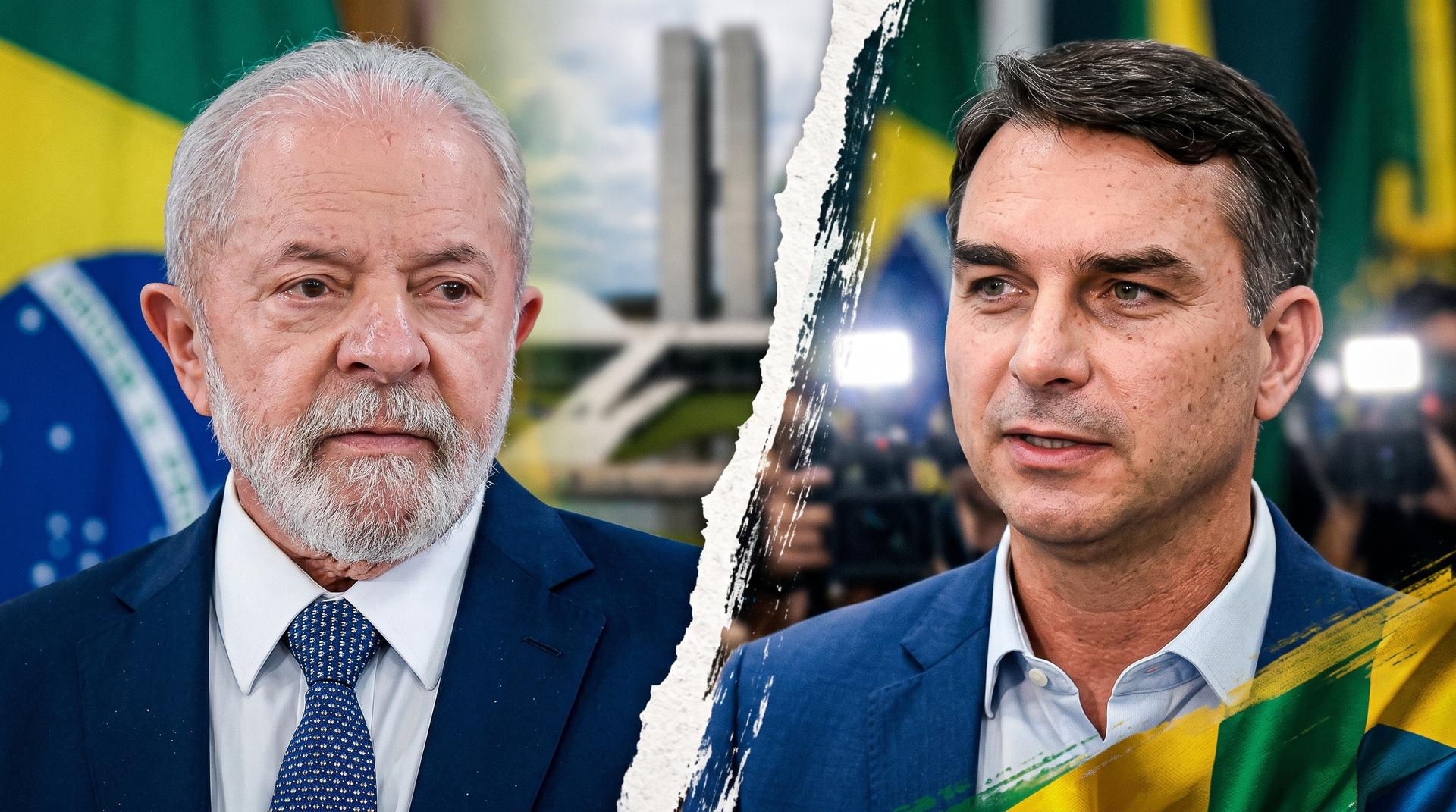 Globo entrevista Lula hoje (15) e Flávio na sexta; Quaest mostra empate técnico no 2º turno