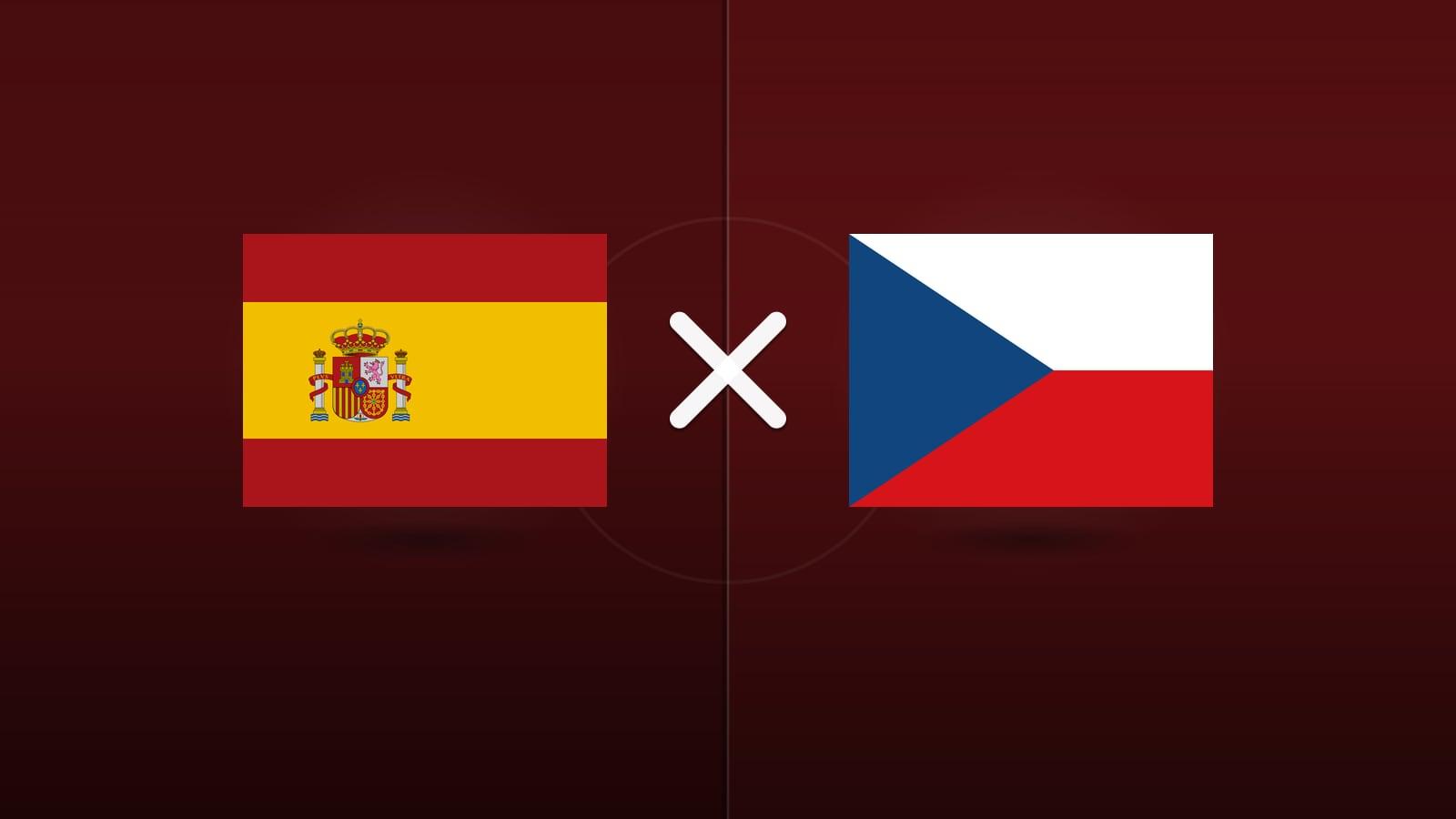 Espanha x República Tcheca jogam hoje às 15h45 pela UEFA Nations League. Foto: Diário 24 Horas / Montagem