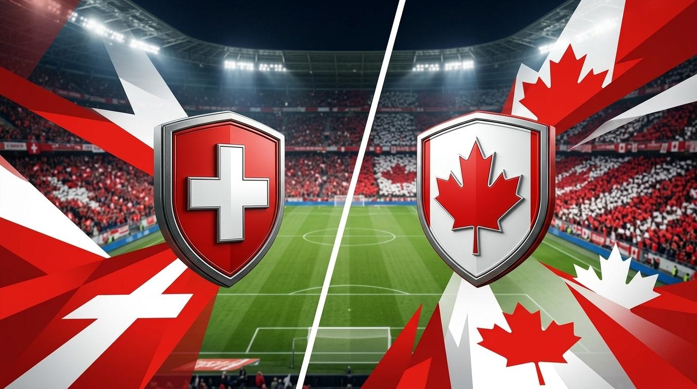 Suíça x Canadá ao vivo hoje! Onde assistir, gols, melhores momentos, horário e escalações
