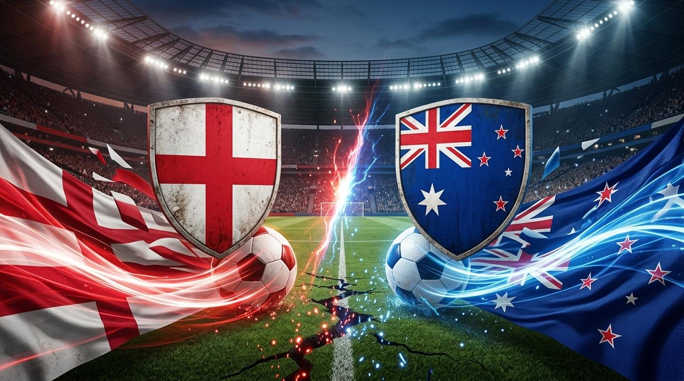 Inglaterra x  Nova Zelândia se enfrentam de olho na Copa
