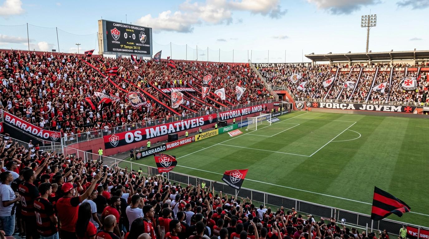Vitória x Vasco: onde assistir ao vivo, horário e escalações no retorno do Brasileirão