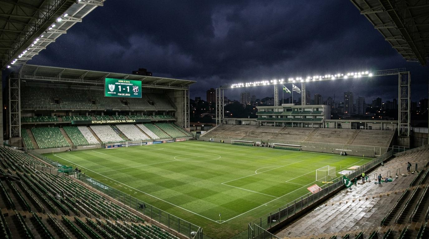 América-MG e Ceará empatam na Arena Independência e seguem em situação dramática na Série B