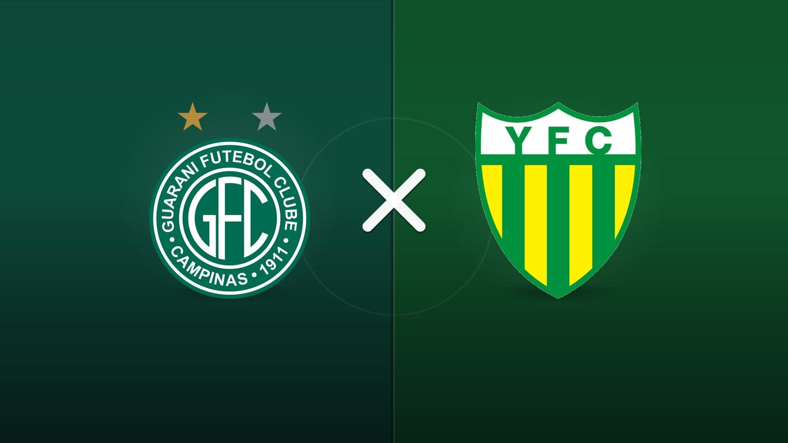 Guarani x Ypiranga-RS hoje pela Série C: horário, onde assistir e escalações do jogo em Campinas