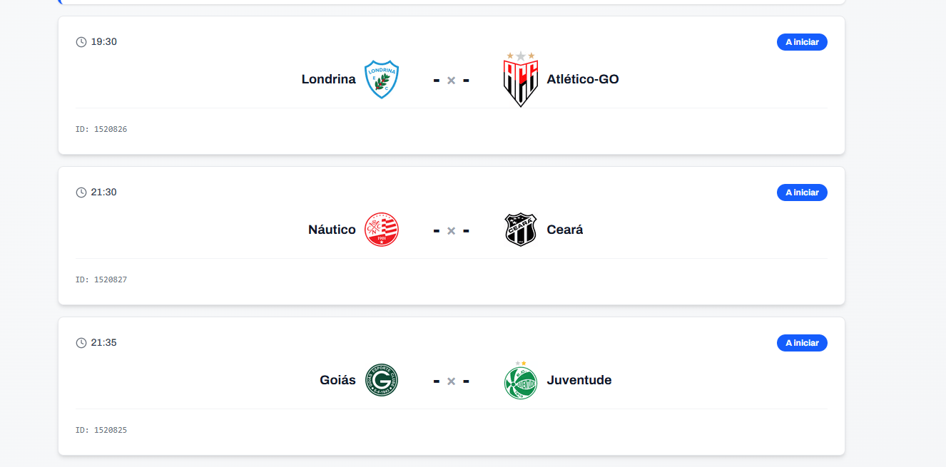 Série B do Campeonato Brasileiro tem três jogos nesta terça-feira; veja os confrontos da 23ª rodada