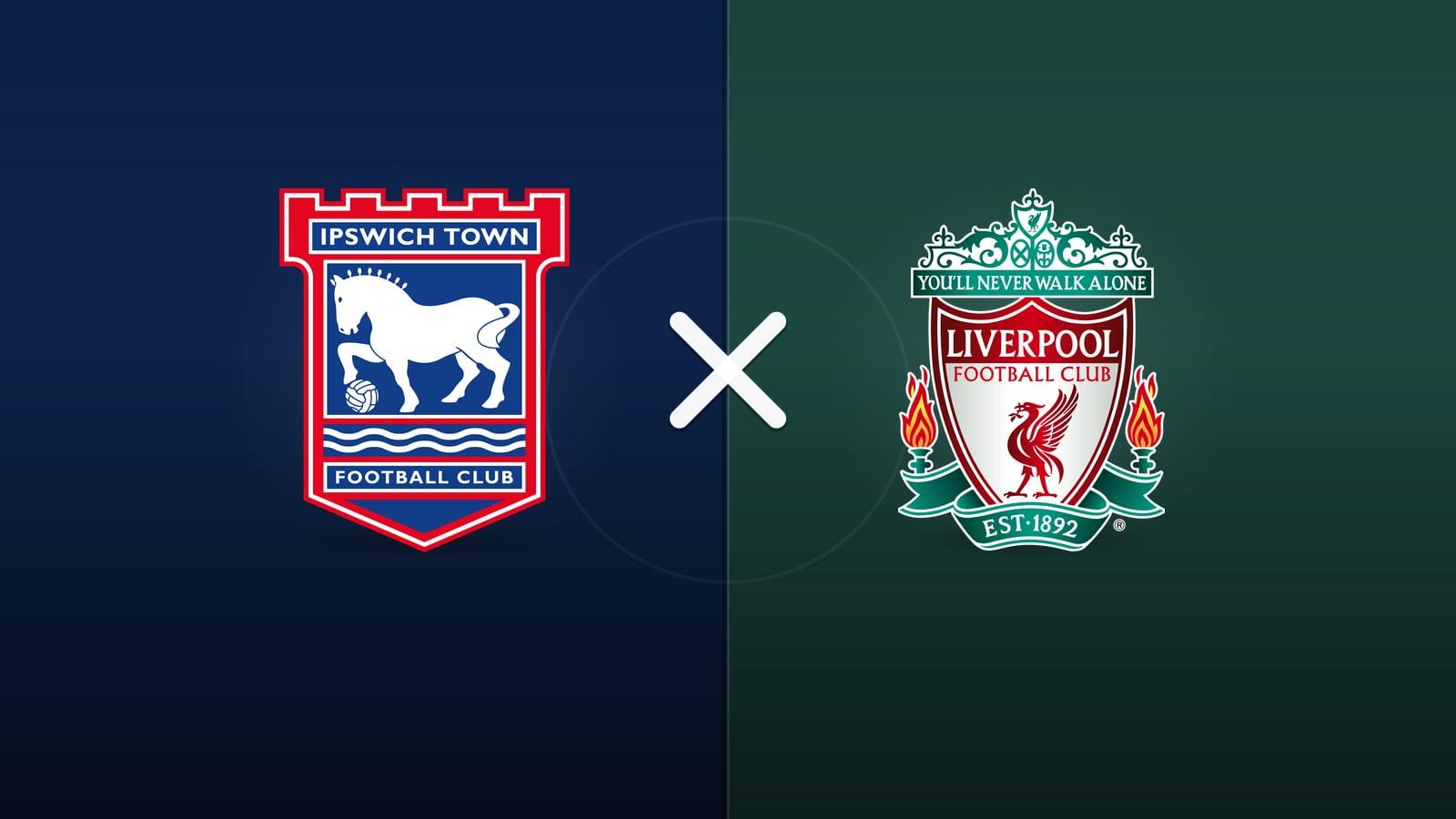 Ipswich x Liverpool jogam hoje às 16h00 pela Premier League. Foto: Diário 24 Horas / Montagem
