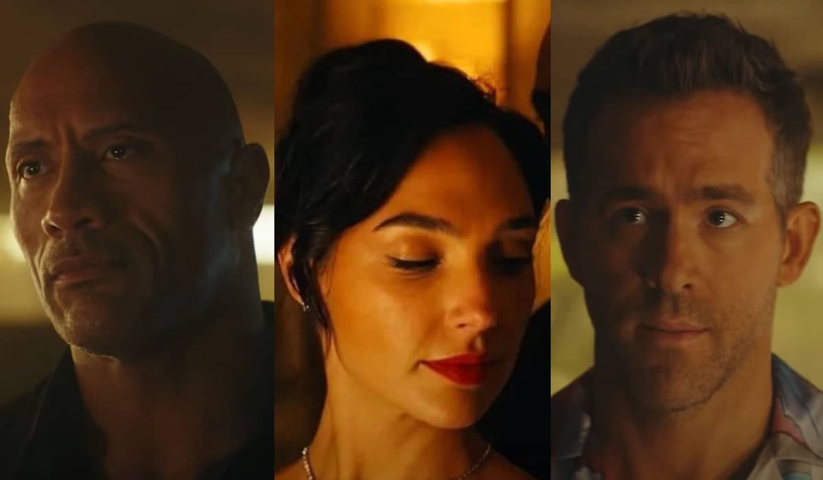 O trailer de pouco mais de 3 minutos oferece um vislumbre da ação extrema que acompanhará Ryan Reynolds, Dwayne Johnson e Gal Gadot na trama