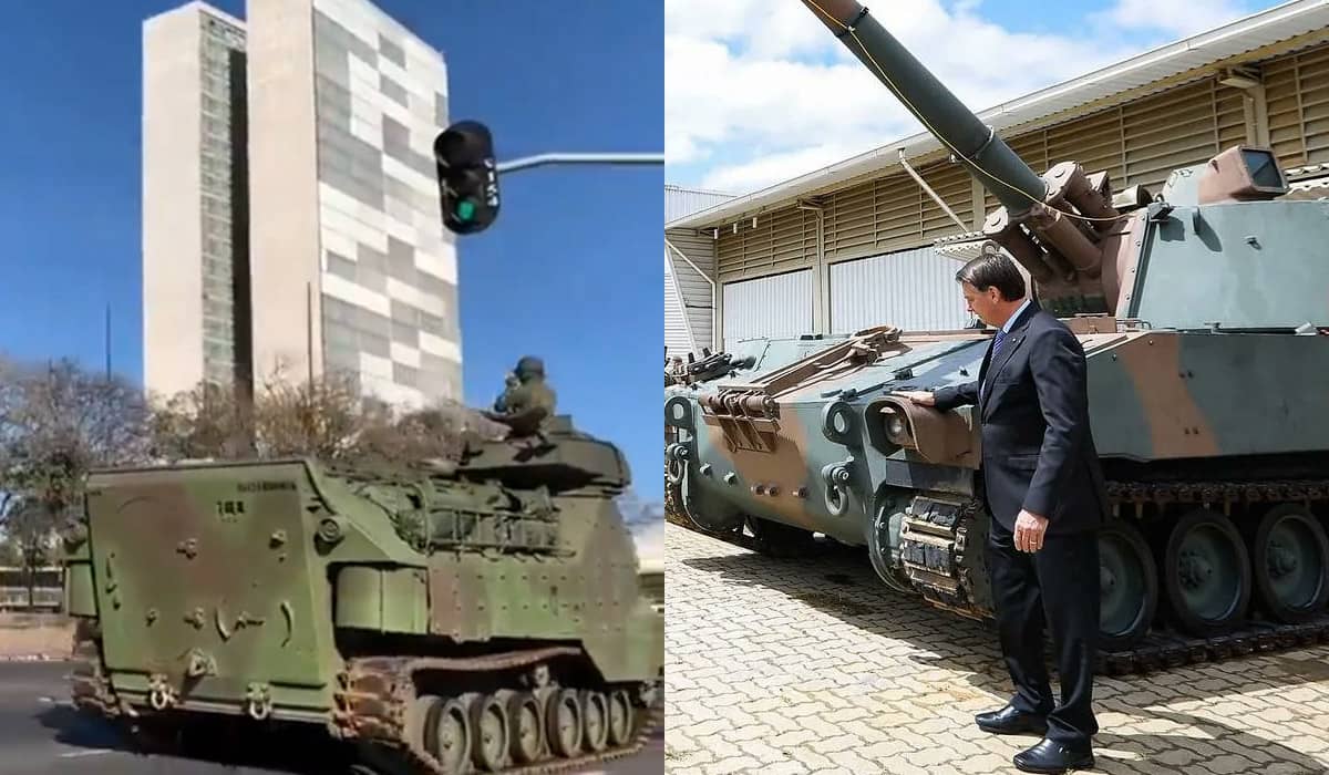 Desfile de blindados militares em Brasília vira meme nas redes