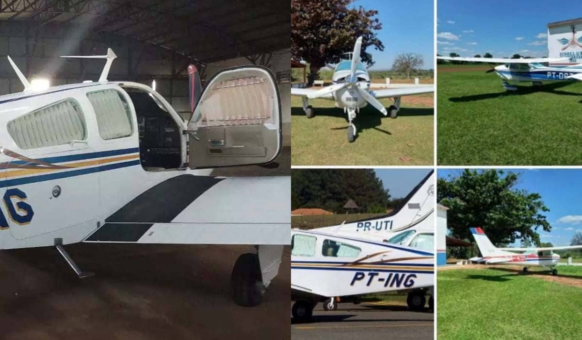 As três aeronaves foram roubadas por pelo menos 18 criminosos na madrugada desta segunda-feira (6) em Aquidauana