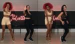 Juliette ensaiou a dancinha de 'Un Ratito' com a bailarina e coreógrafa de Anitta, Arielle Macedo