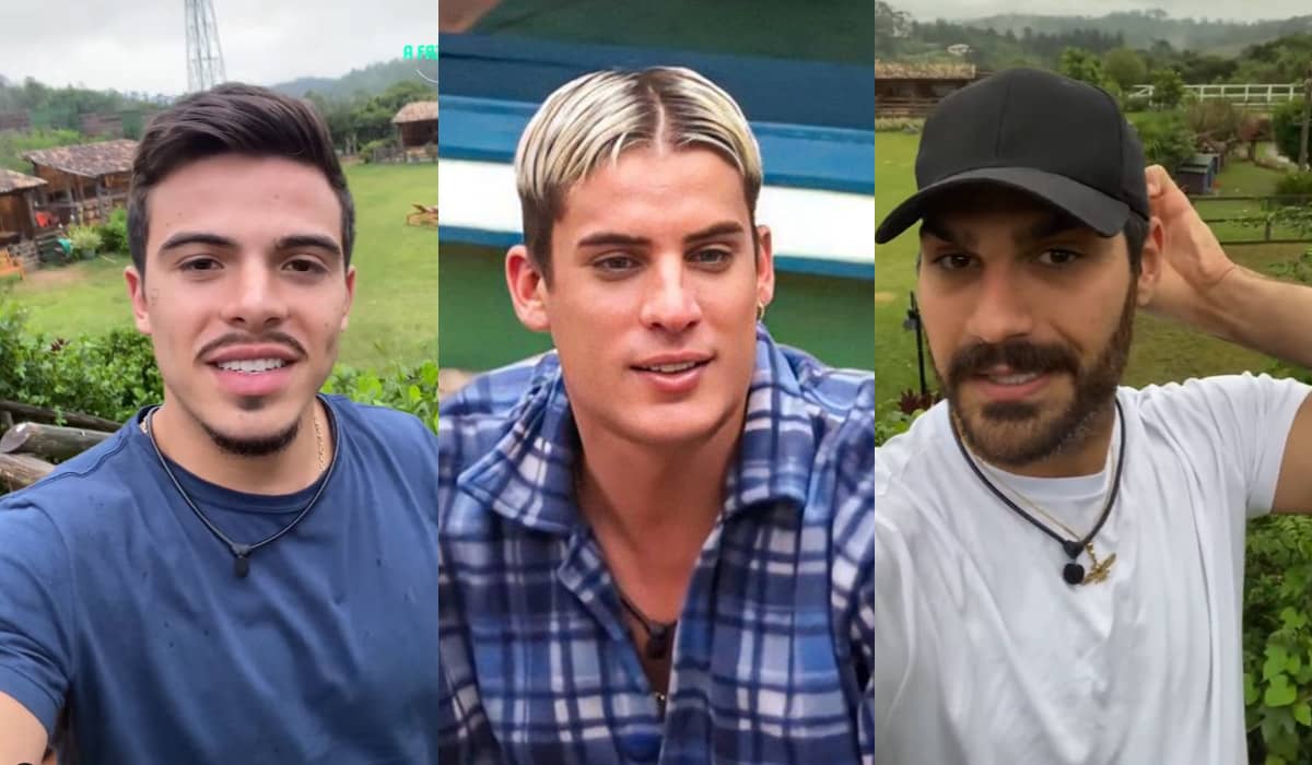 Thomaz, Tiago e Shayan estão fora de A Fazenda 14. Foto: Reprodução/Instagram