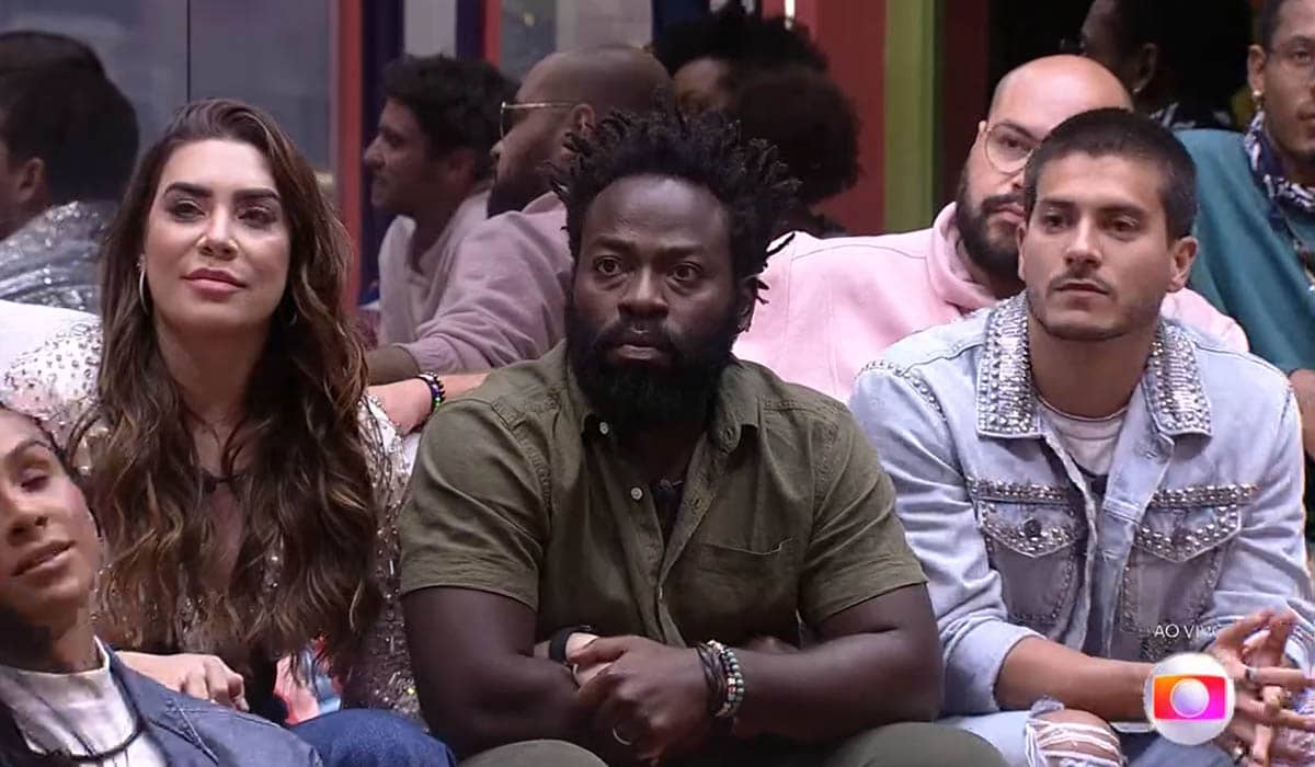 Naiara, Douglas e Arthur se enfrentam em um Paredão acirrado no BBB 22. Foto: Reprodução/TV Globo