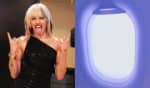Miley Cyrus filmou momento tenso da viagem de avião. Fotos: Reprodução/Instagram