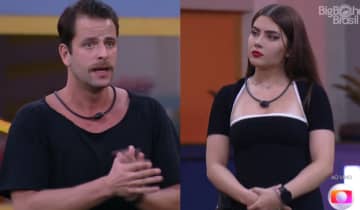 Gustavo acusa Jade de ser apelativa. Fonte: Reprodução/Globo