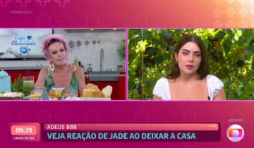 Ana Maria Braga entrevista Jade Picon no Mais Você. Foto: Reprodução/Globo