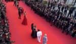 O tapete vermelho de Cannes tem recebido vários protestos nos últimos anos. Foto: Reprodução/YouTube