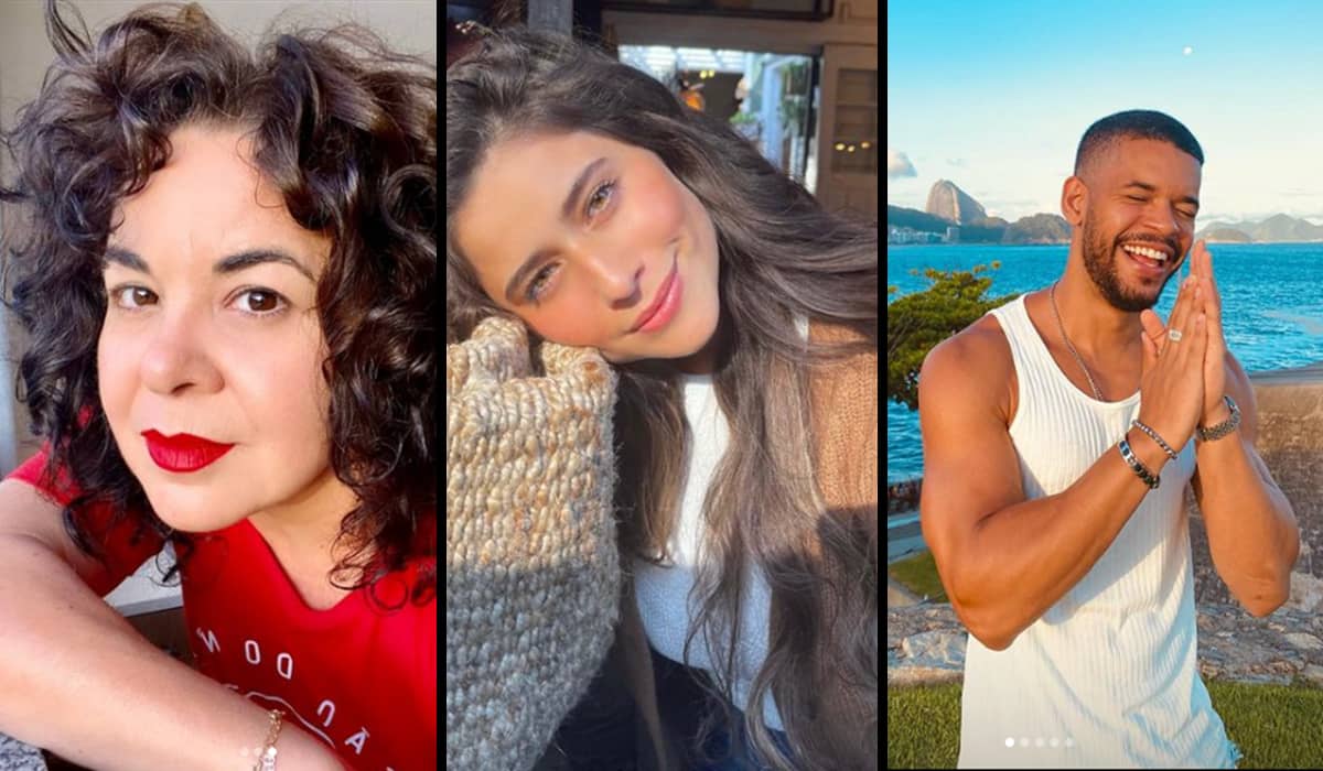 Suzy Lopes, Isadora Cruz e Felipe Velozo fazem parte do elenco da novela. Fonte: Divulgação/Instagram