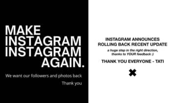 Após sucessivas reclamações, Instagram volta atrás sobre atualizações. Fonte: Reprodução/Instagram