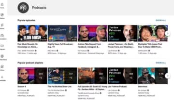 YouTube está trabalhando em uma página especial para podcasts. Fonte: Divulgação/YouTube