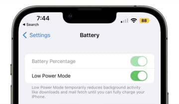 iPhone volta com a porcentagem da bateria em tela. Fonte: Divulgação/Apple