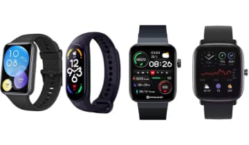 Smartwatches são utilizados como melhoria para saúde. Fonte: Divulgação/Mibro; Divulgação/Huawei; Divulgação/Amazfit e Divulgação/Xiaomi