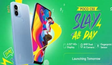 Poco C50 será lançado amanhã na Índia. Fonte: Divulgação/Xiaomi