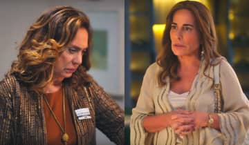 Agatha comemora ao descobrir que Irene é a culpada pela morte de Daniel. Fonte: Reprodução/Globo