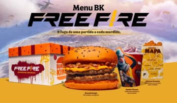 Burger King e Free Fire lançam parceria limitada. Fonte: Divulgação/Burger King