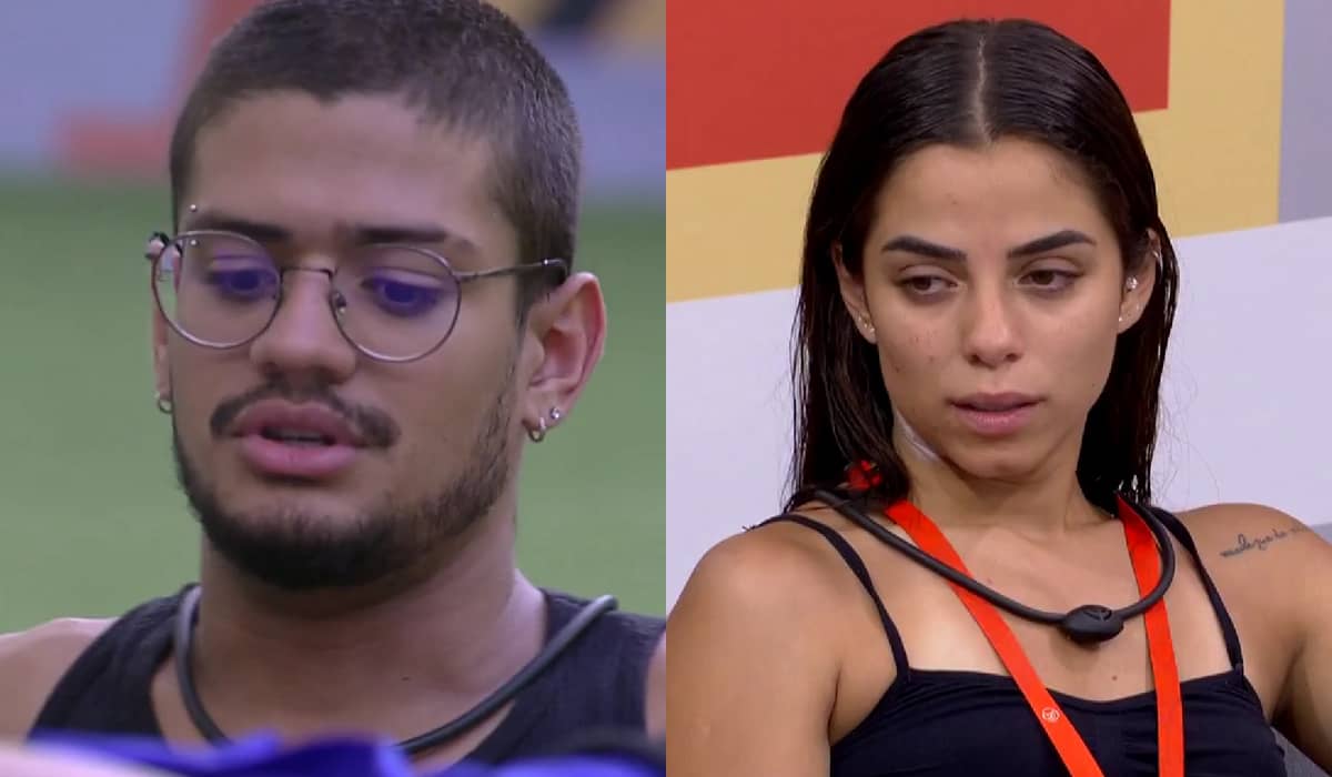 Key não gostou de saber que não pode contar com Gabriel Santana no BBB 23. Foto: Reprodução/Globo