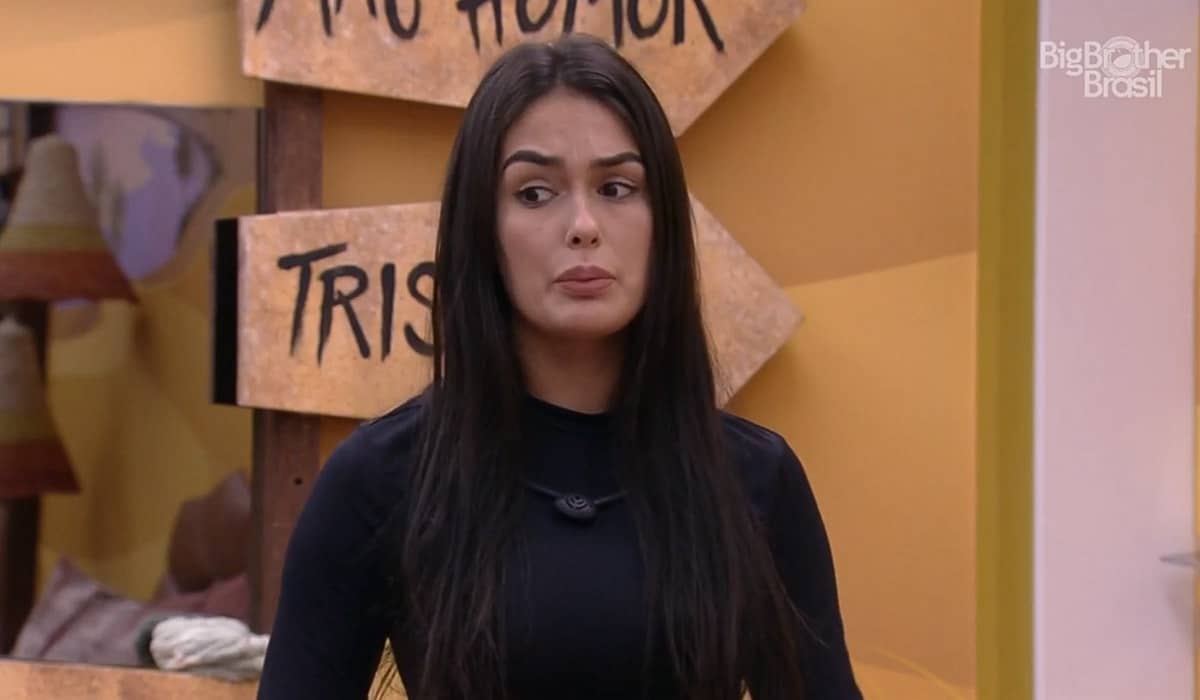 Larissa pode ser eliminada do BBB 23 com rejeição. Foto: Reprodução/Globo