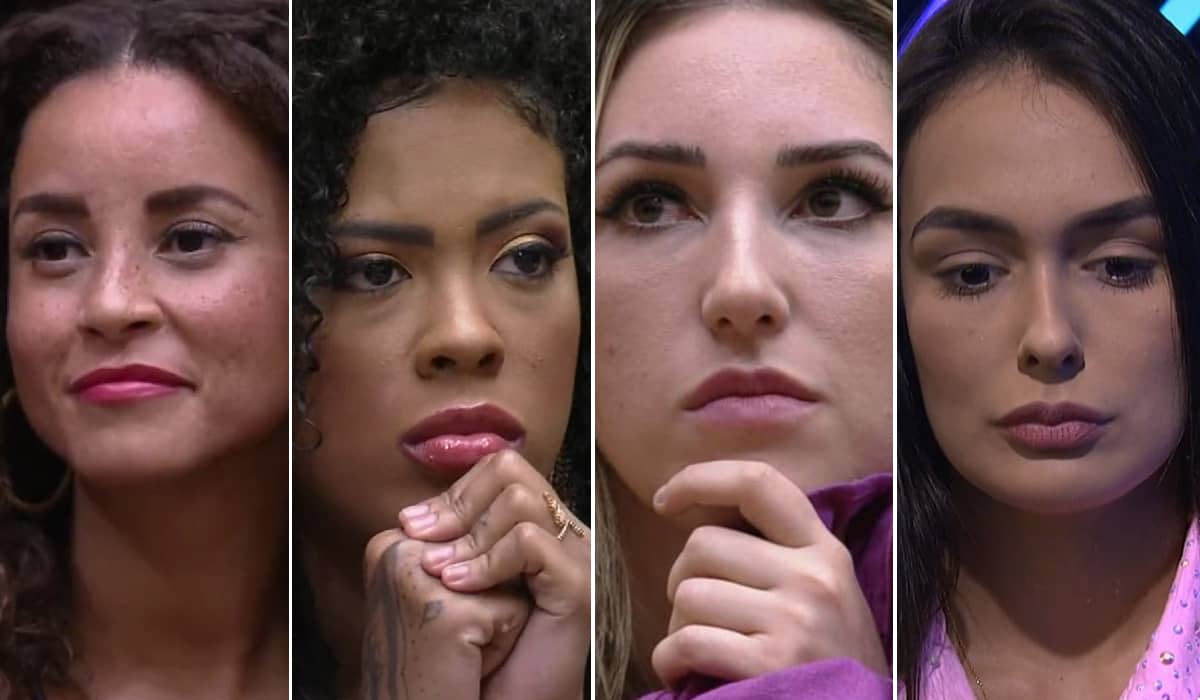 Domitila, Marvvila, Amanda e Larissa: quem você quer salvar no BBB 23? Foto: Reprodução/Globo