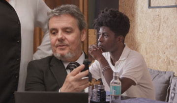 Tony instala câmera na sala de Roberto. Foto: Reprodução/Globo