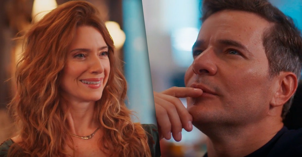 Em Coração Acelerado, Alaorzinho faz surpresa para Janete com direito a convite fofo — Foto: Globo