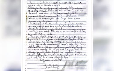 Adolescente deixa carta antes de fugir com homem que conheceu no Discord. Foto: Polícia Civil.