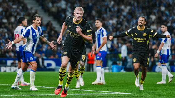 Haaland também teve participação iluminada hoje na vitória do City. Foto: mancity.com